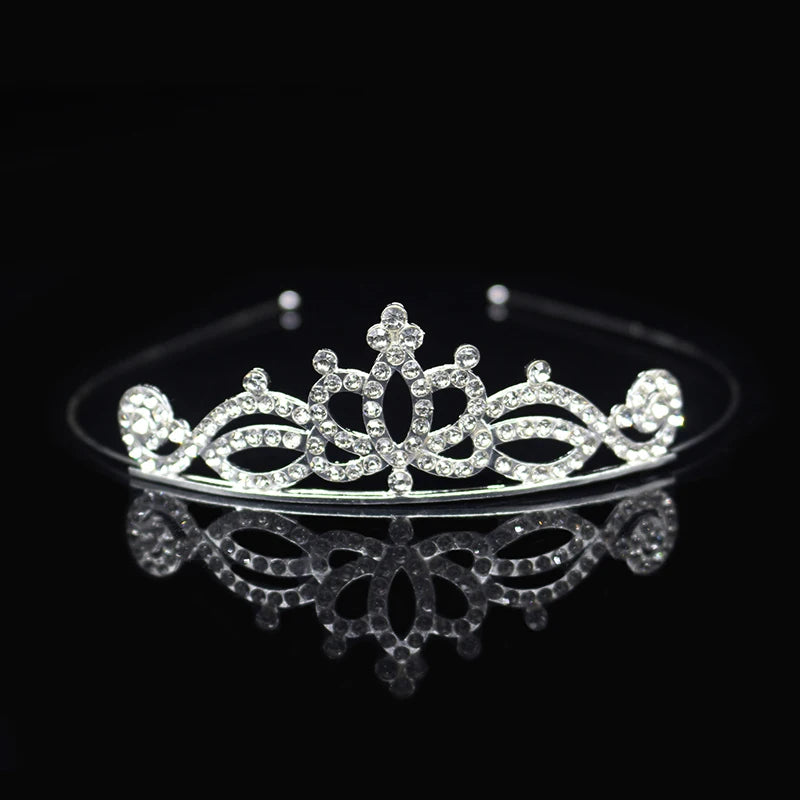 Elegant Crystal Princess Tiaras for Girls Wedding Party Hair Accessories