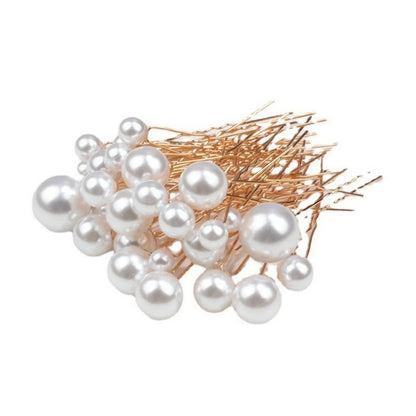 Elegant Pearl Bridal Hair Barrette Clip for Women