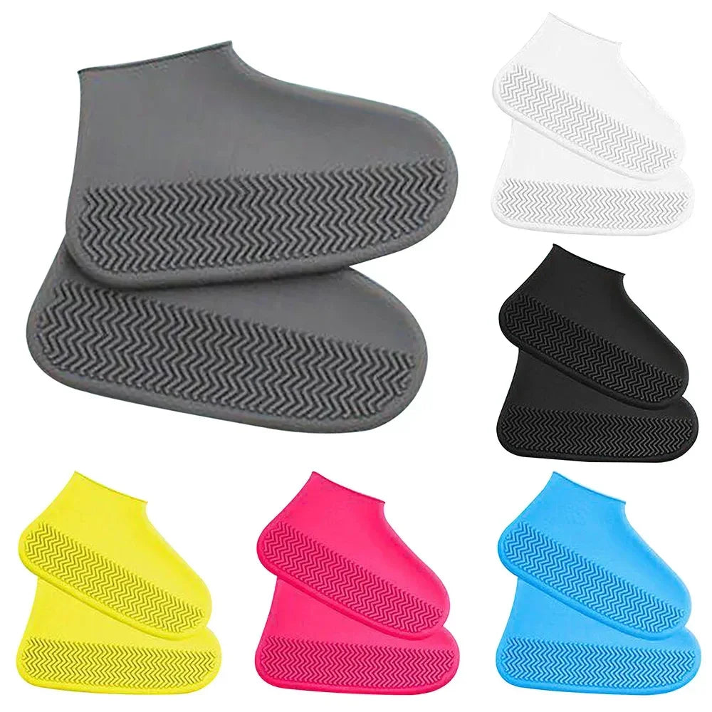 1 Pair Rubber Rain Boot Overshoes For Outdoor Use