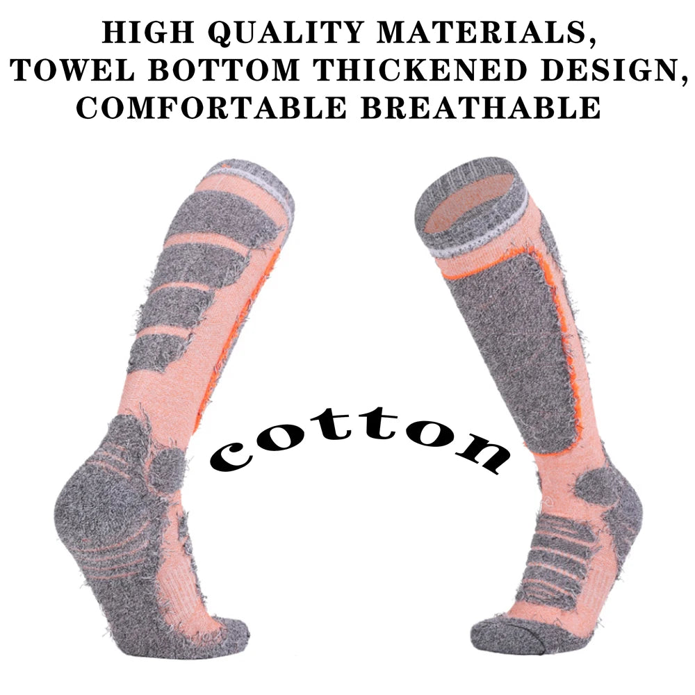 Women Thermal Ski Socks Heavy Cushion Arch Support Hiking
