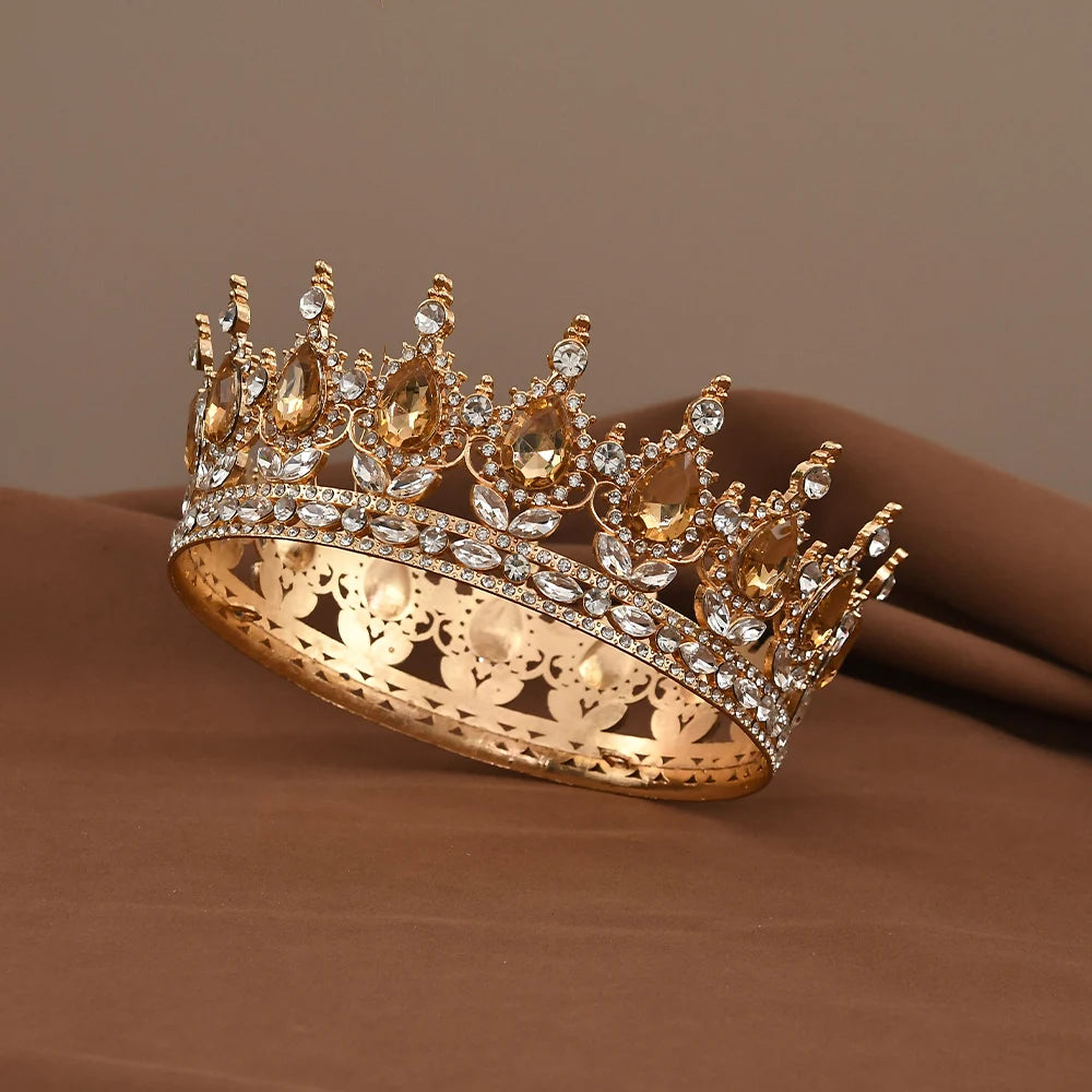 European Princess Tiara - Baroque Crystal Crown for Weddings & Pageants 5