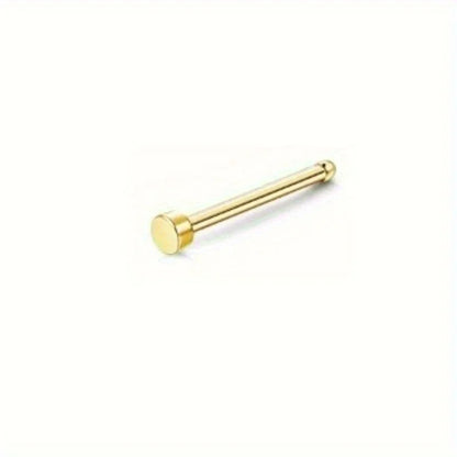 Bobisty Surgical Steel L Shaped Nose Ring Set Hypoallergenic Fashion Jewelry for Men and Women