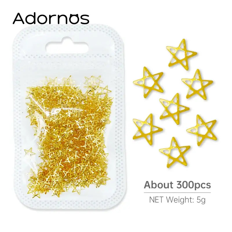 Resin Filling Metal Rivet Moon Stars Nail Art Decorations Mixed Beach Ocean Style Jewelry DIY Charms 5g-XYLD-9