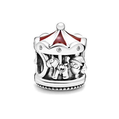 Exquisite 925 Silver House Beads and Deer Pendant for European Original Bracelet DIY Women's Jewelry