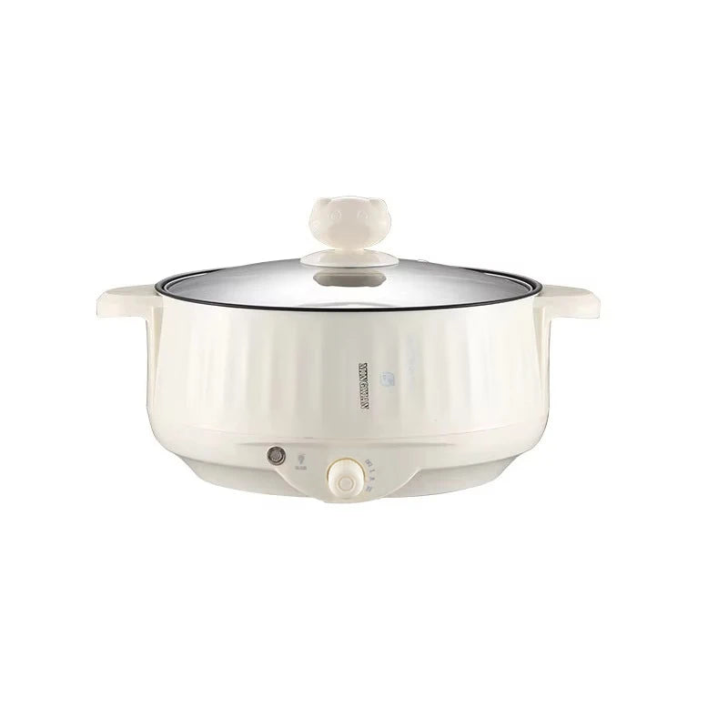 220V Multi Cookers Single/Double Layer Electric Pot for 1-2 People 200314-Single European standard