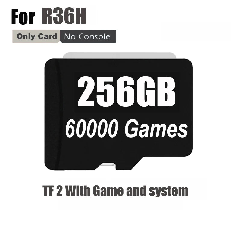 BOYHOM Preloaded Game TF SD Card for RG36H R36S R3 High Quality Memory 64GB 128GB 256GB