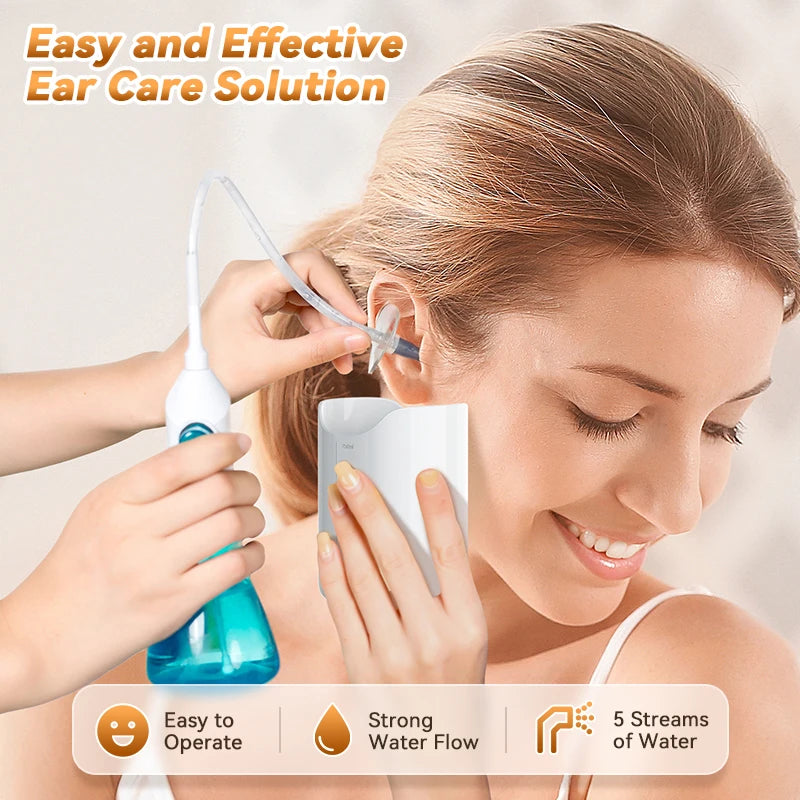 Ear Wax Removal Manual Ear Irrigation Flushing System Ear Wax Clean Tool Safe and Effective Ear Water Cleaner Kit