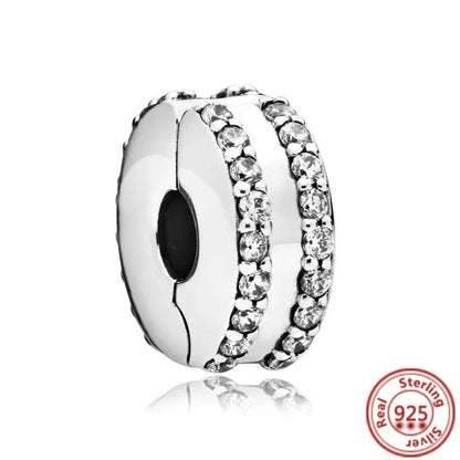 Original 925 Sterling Silver Zircon Beads Charms Set Crowns Robots Koalas Rose Castles Star Map for DIY Bracelet Necklace Women Gift