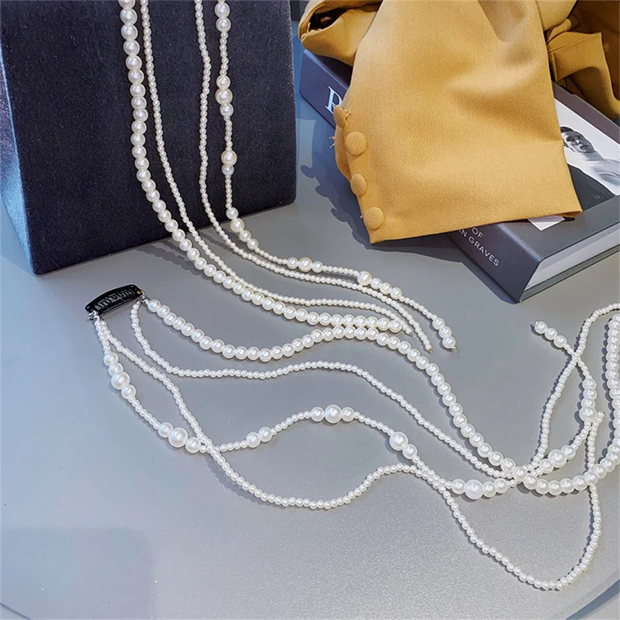Elegant Pearl Braided Hairpin Headband for Women Weddings and Parties