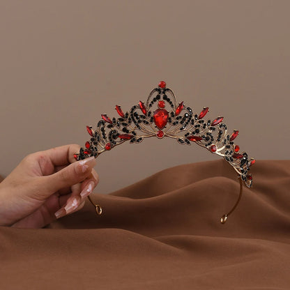 Exquisite Baroque Crystal Bridal Tiara and Crown for Women with Rhinestone Prom Diadem