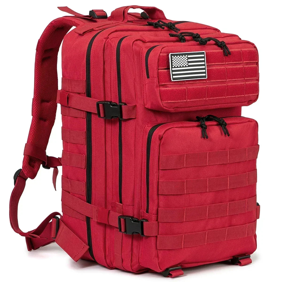 45L Large Capacity Tactical Backpacks for Men and Women Red