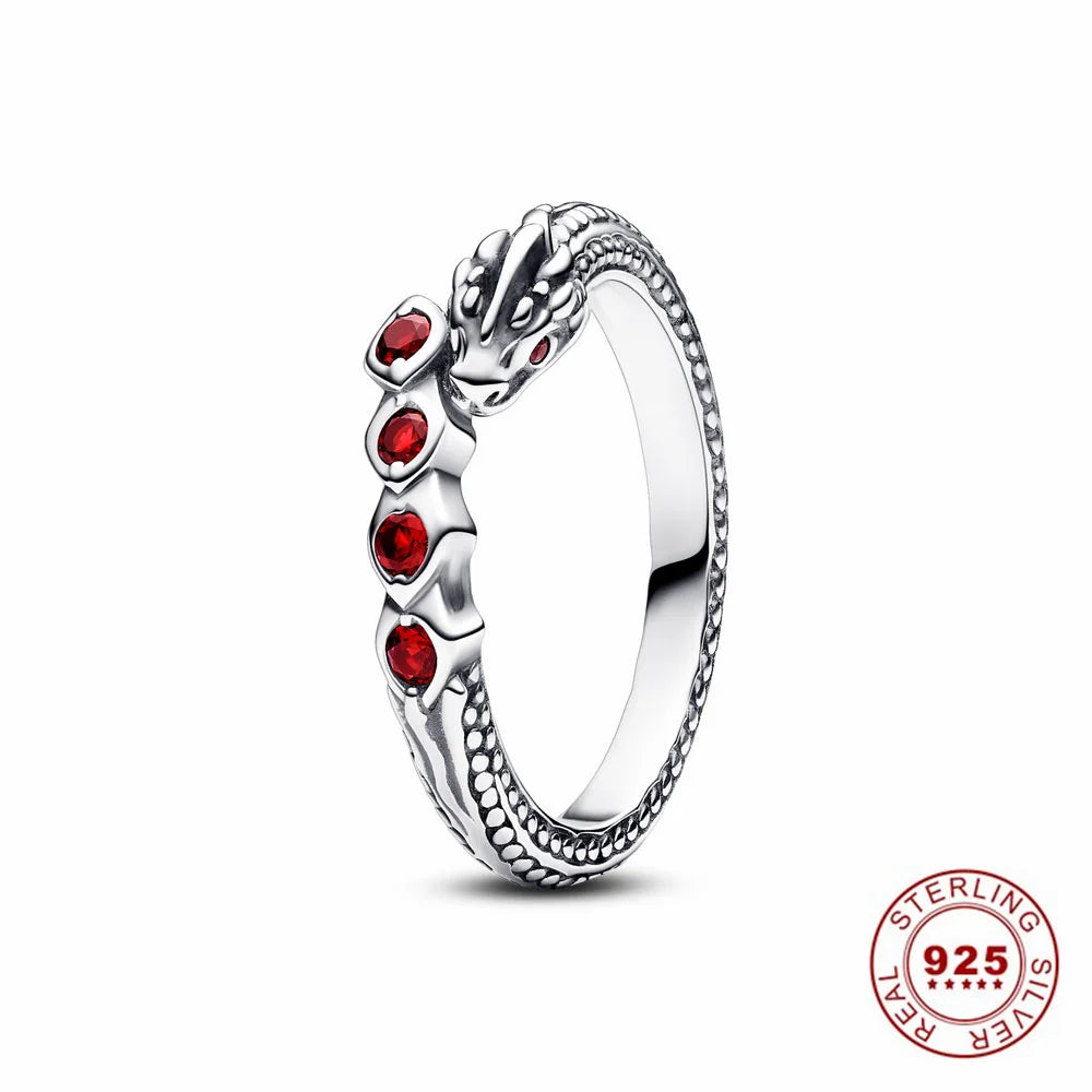 Crown 925 Sterling Silver Stackable Ring with Shiny Rose Gold Zircon for Women Elegant Fashion Jewelry PAR351
