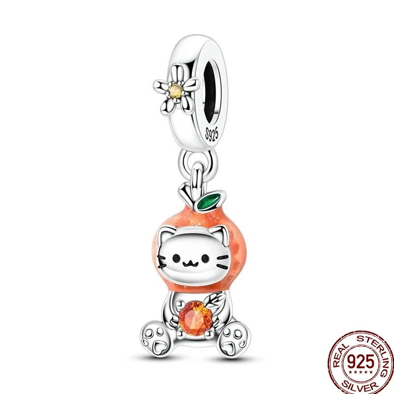 925 Sterling Silver Mom Heart Puzzle Charm Bead Luminous