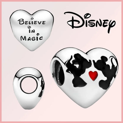 Disney 925 Sterling Silver Stitch Minnie Winnie Dangle