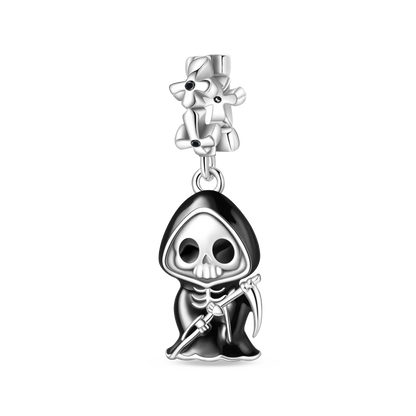 Sterling Silver Halloween Skull Bat Pumpkin Charm Pendant for DIY Jewelry SMC6231
