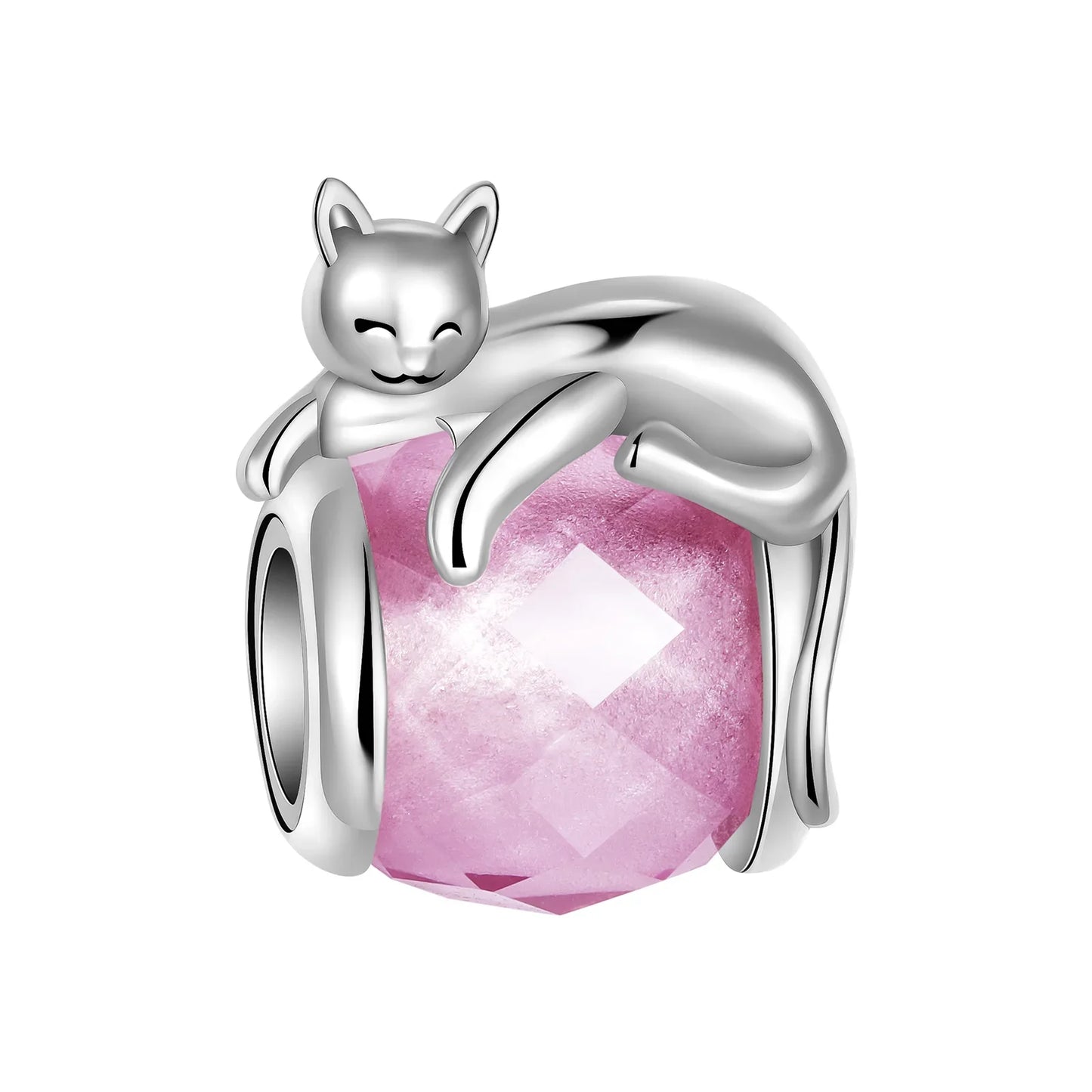 Original 925 Sterling Silver Cat Claw Charms with Zircon Accents Money Attract Earrings and DIY Necklace Bracelet Beads Gift Jewelry