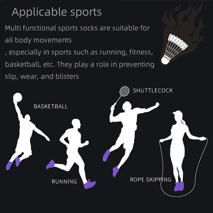 3 Pairs Unisex Performance Running Socks Breathable Cushion Ankle Support Anti Slip Sports Socks for Men and Women
