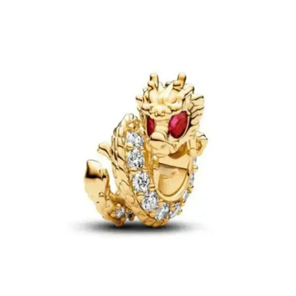 Exquisite 925 Silver Pumpkin Kettle Cup Firefly Butterfly Pendant for European Original Bracelet DIY Jewelry