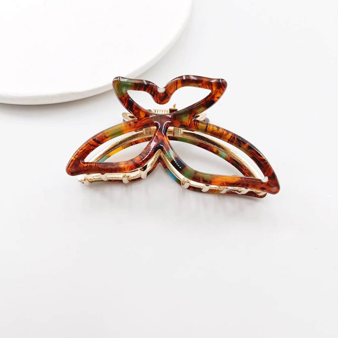 Vintage Green Butterfly Hair Clips Women Retro Metal Hairpin Claw Fashion Hairgrips