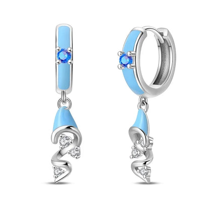 925 Sterling Silver Colorful Butterfly Heart Flower Starfish Bow Geometry Stud Earrings for Women Gift Jewelry Accessories