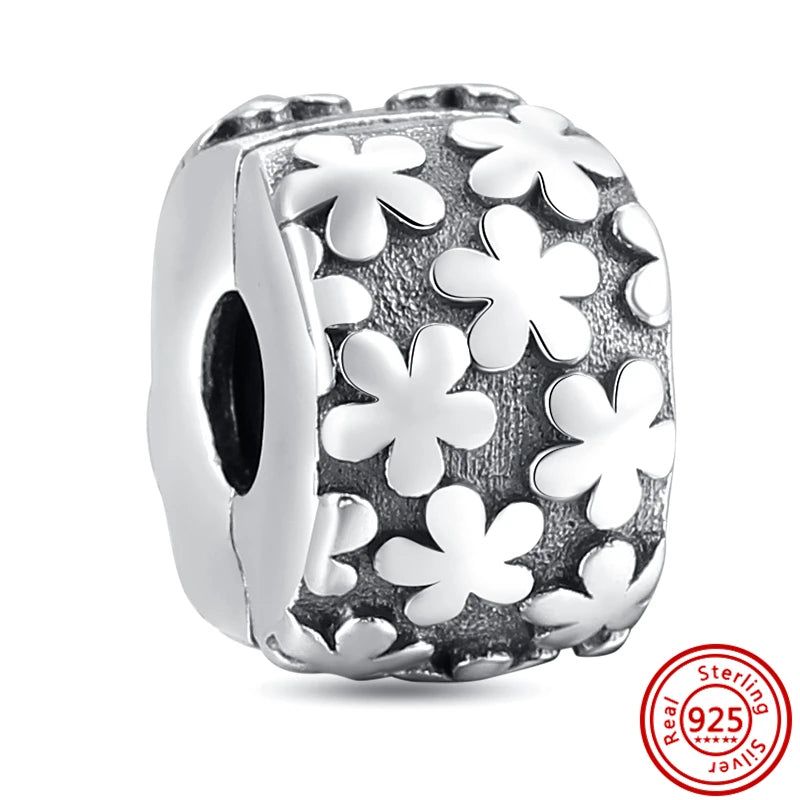 Silver Animal Hearts Infinity Crown Bead Charms Bracelet for Women 925 Sterling Silver Jewelry Y176