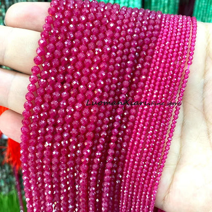 Elegant Faceted Aquamarine Beads for DIY Jewelry Making Bracelet Accessories