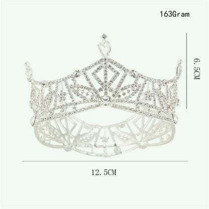 Elegant Crystal Tiara Crown Rhinestone Diadem for Weddings and Pageants