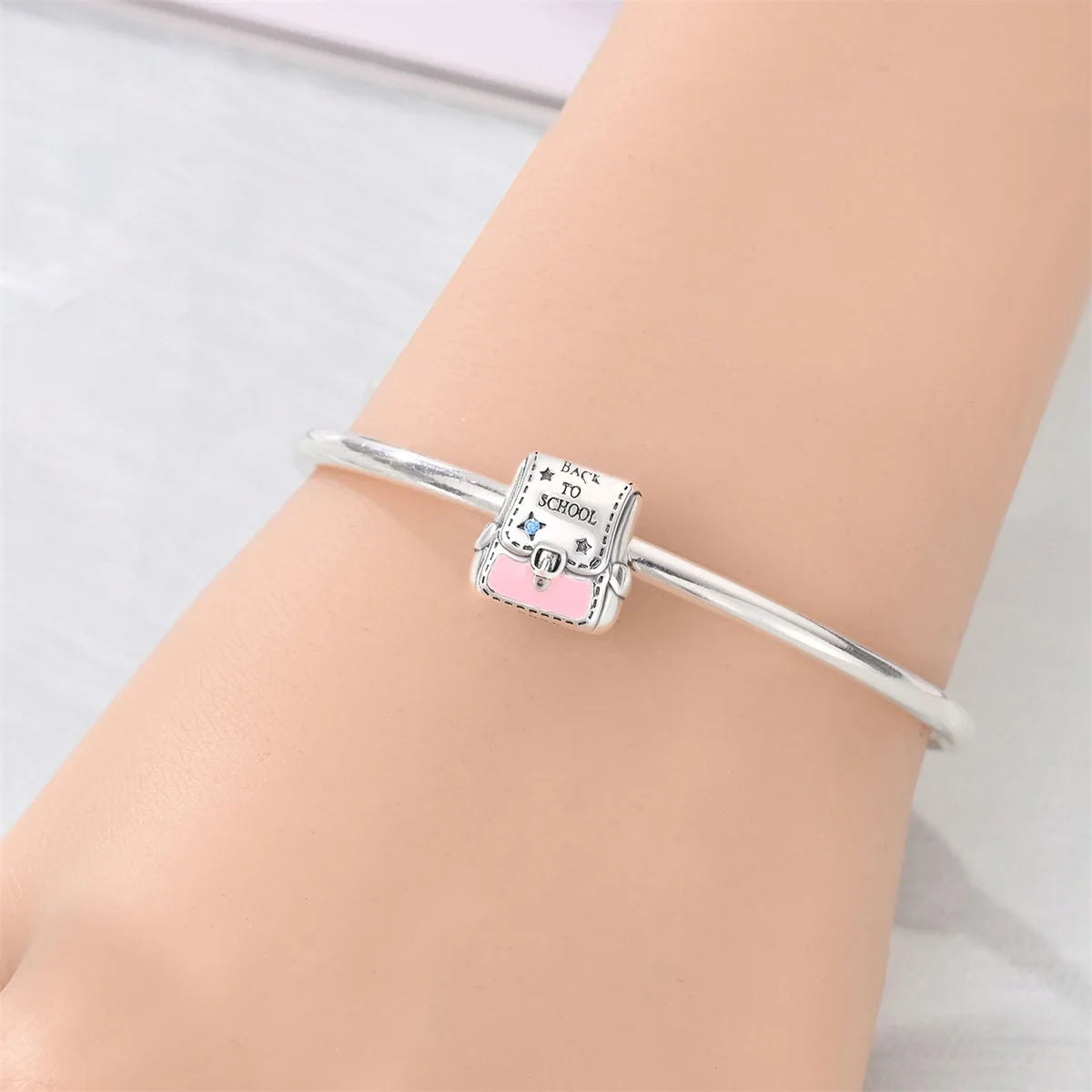 Original 925 Sterling Silver Magic Cube Charm Bead Pendant with Zircon for Bracelet and Necklace Jewelry
