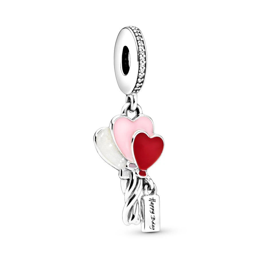 Hot Pink Murano Glass Charm Bead For 925 Bracelet Pendant