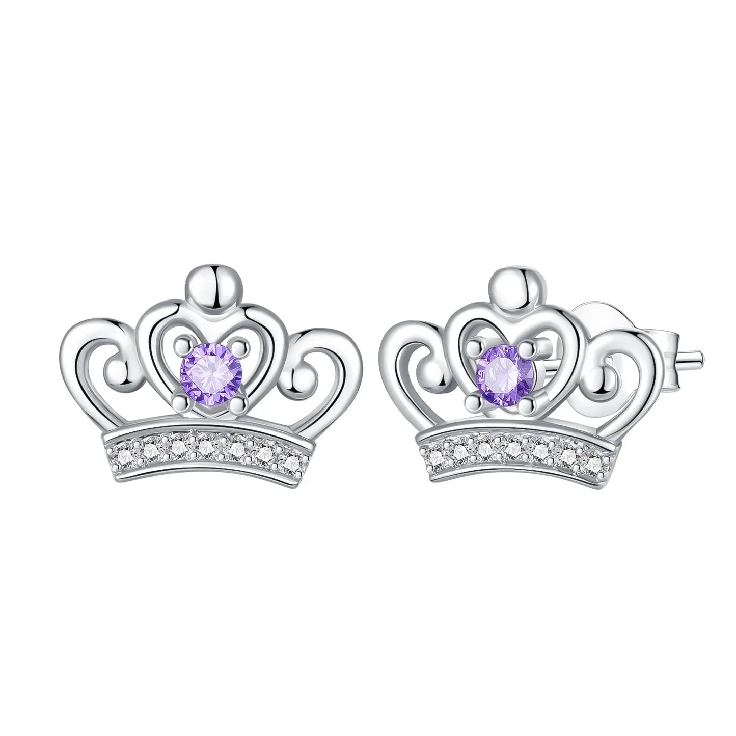 925 Sterling Silver Skull Pumpkin Cross Hoop Earrings Sparkling Zircon Glamorous Women Jewelry