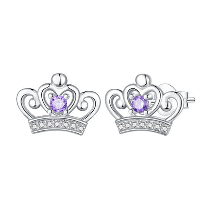 925 Sterling Silver Skull Pumpkin Cross Hoop Earrings Sparkling Zircon Glamorous Women Jewelry