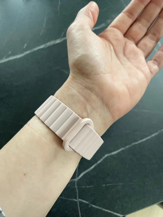 Magnetic Silicone Watch Strap For Mi Band 6 5 AirTag