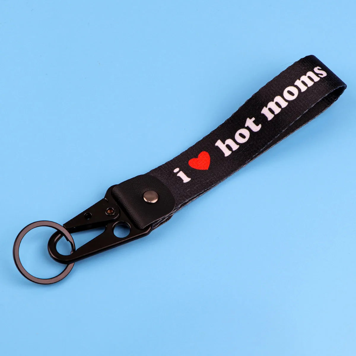 Silver Zinc Alloy Keychain with Removable Buckle for Men and Women