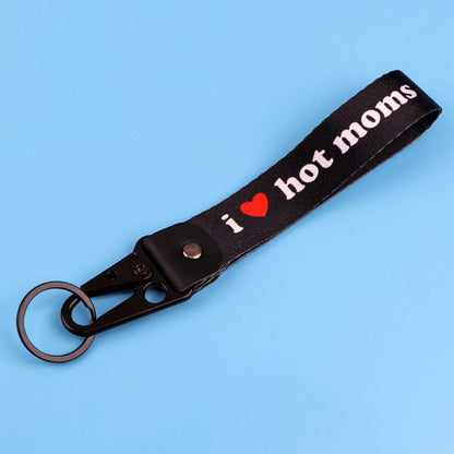 Silver Zinc Alloy Keychain with Removable Buckle for Men and Women