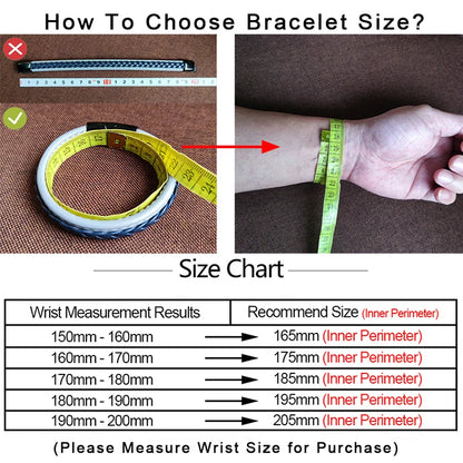 Men's Leather Punk Rock Bracelet with Stainless Steel Fashion Buckle