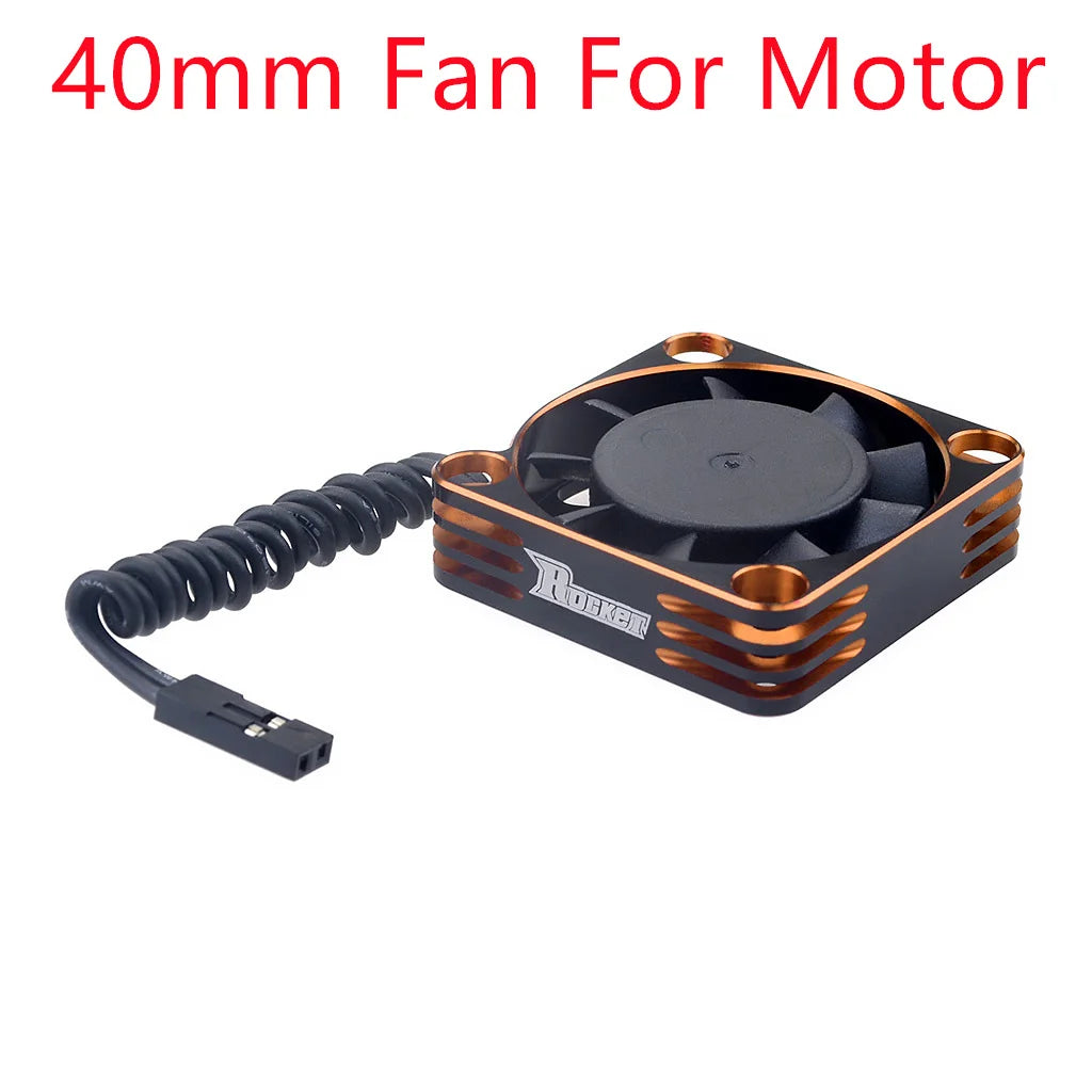 Rocket RC Fan 25mm 30mm 35mm 40mm 50mm Cooling Fan for RC Car 30mm black for motor