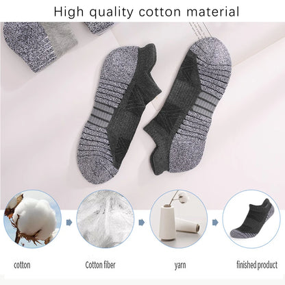 Breathable Cotton Ankle Sports Socks Thick Soft Crew