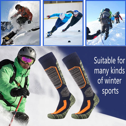 Thermal Thick Cotton Ski Socks High Knee Warm Unisex