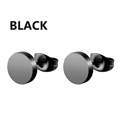 Punk Stainless Steel Stud Earrings Set for Men and Women Type5