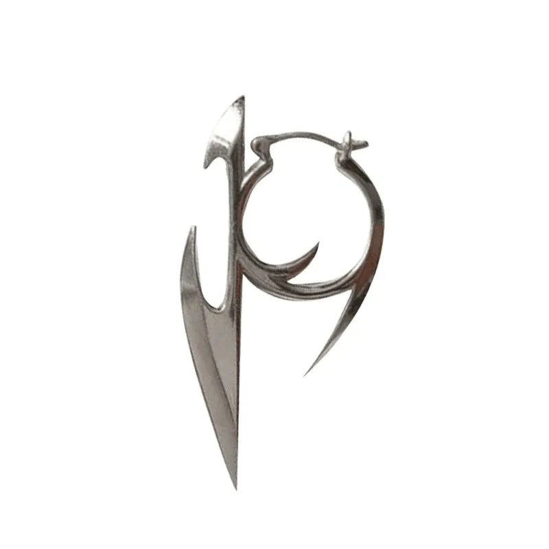 Punk Rock Irregular Spike Stud Earrings for Hip Hop Gothic Style