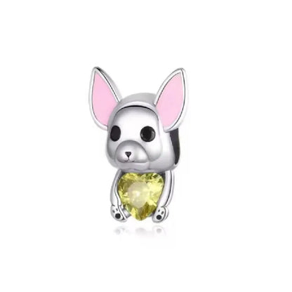 SilverSparkle Animal Skull Pendant for DIY Jewelry Bracelets B4178