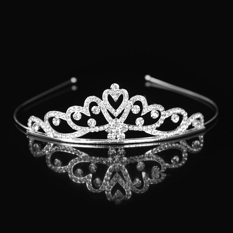 Elegant Crystal Princess Tiaras for Girls Wedding Party Hair Accessories