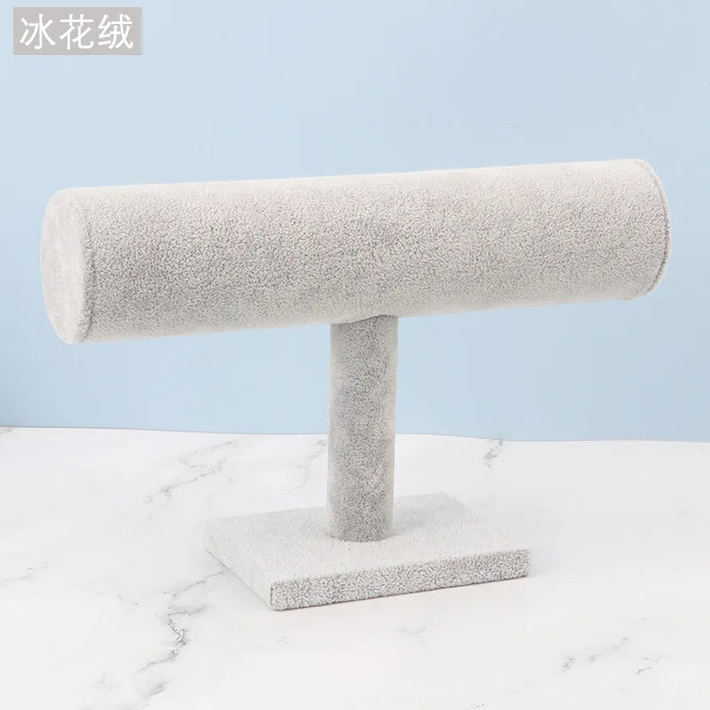 Stunning Suede Bangle Display Frame Top Rated Jewelry Organizer GRAY