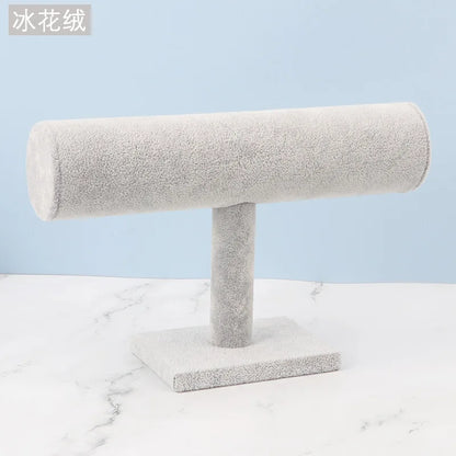 Stunning Suede Bangle Display Frame Top Rated Jewelry Organizer GRAY