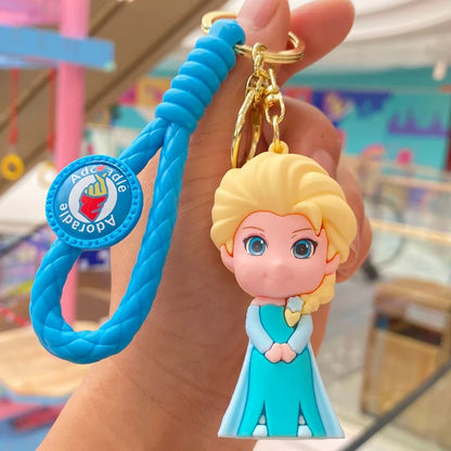 Kawaii Anime Disney Keychain Set Featuring Mickey Mouse, Minnie, Lilo & Stitch
