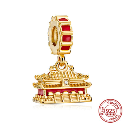 Fit Original Pantaro 925 Silver Zodiac Charm Bracelet with Colorful Zircon Beads N176
