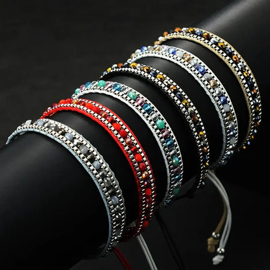 Bohemian Cord Chain Bracelet for Women - Beach Style Handmade Jewelry