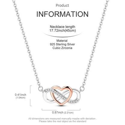Elegant 925 Sterling Silver Zircon Butterfly Heart Pendant Necklace for Women Anniversary Gift KTN067