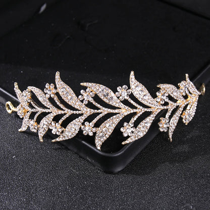 Gold Crystal Bridal Tiara - Top-Rated Rhinestone Headband for Weddings Gold 16