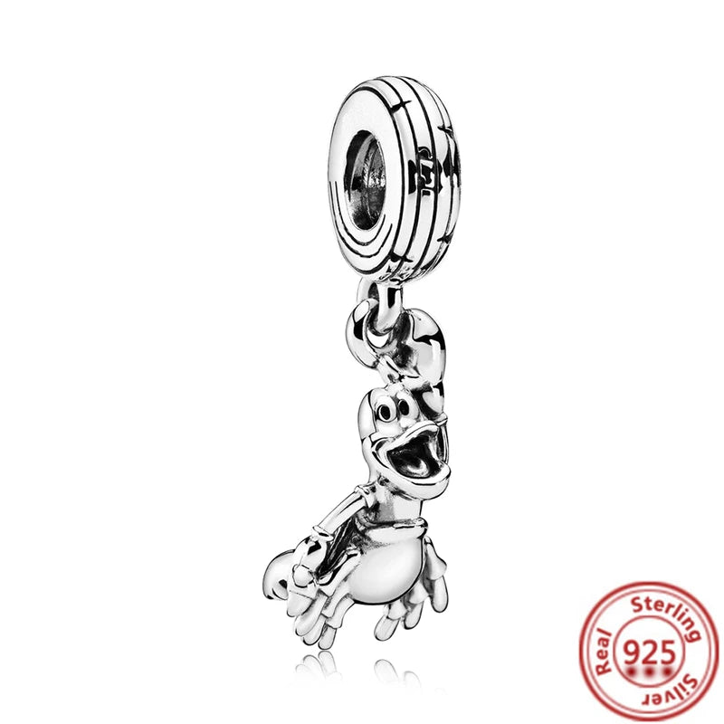 Sterling Silver Animal Charm Beads for Bracelets Featuring Unicorns, Squirrels, Elephants, Owls, Cats, Dogs, Lions, Bears and Rabbits Y359